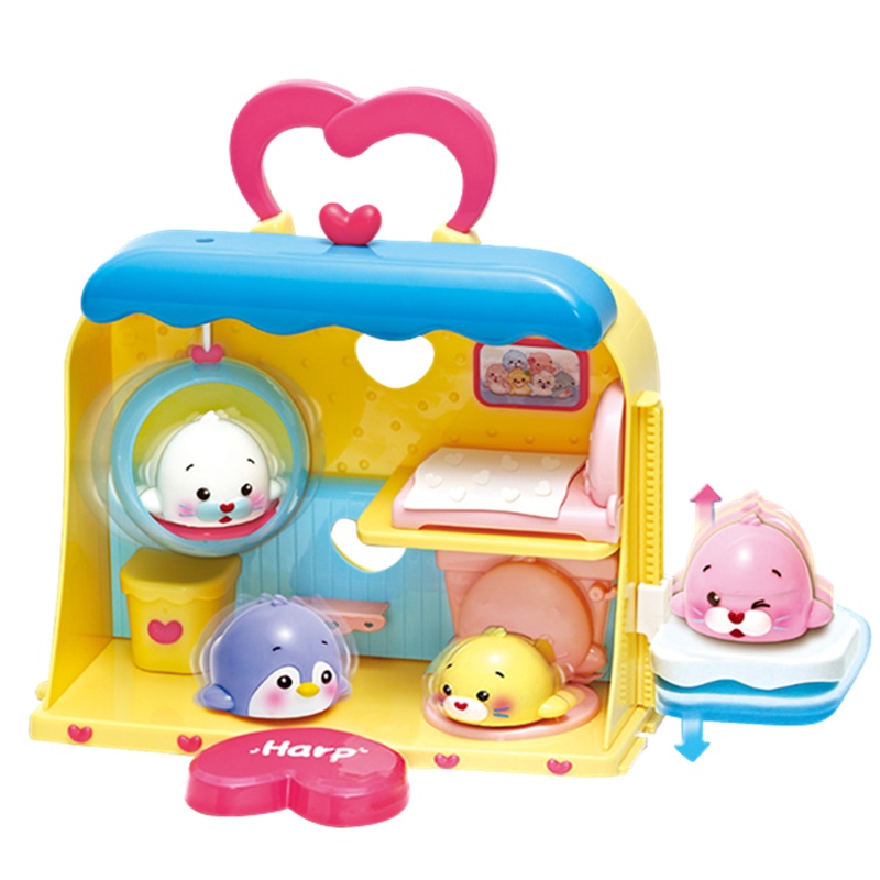 韩国toytron正品太伶美进口小海豹动感小屋过家家儿童玩具女孩六一生日礼物 动感小屋32270