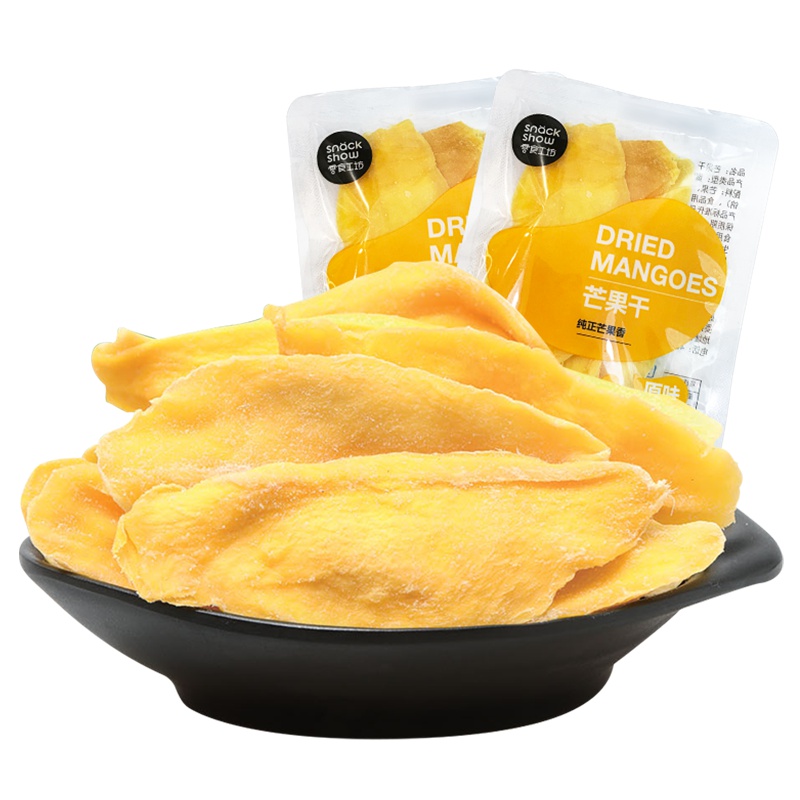 零食工坊 芒果干 原味500g 休闲零食特产蜜饯果干小袋装 零嘴