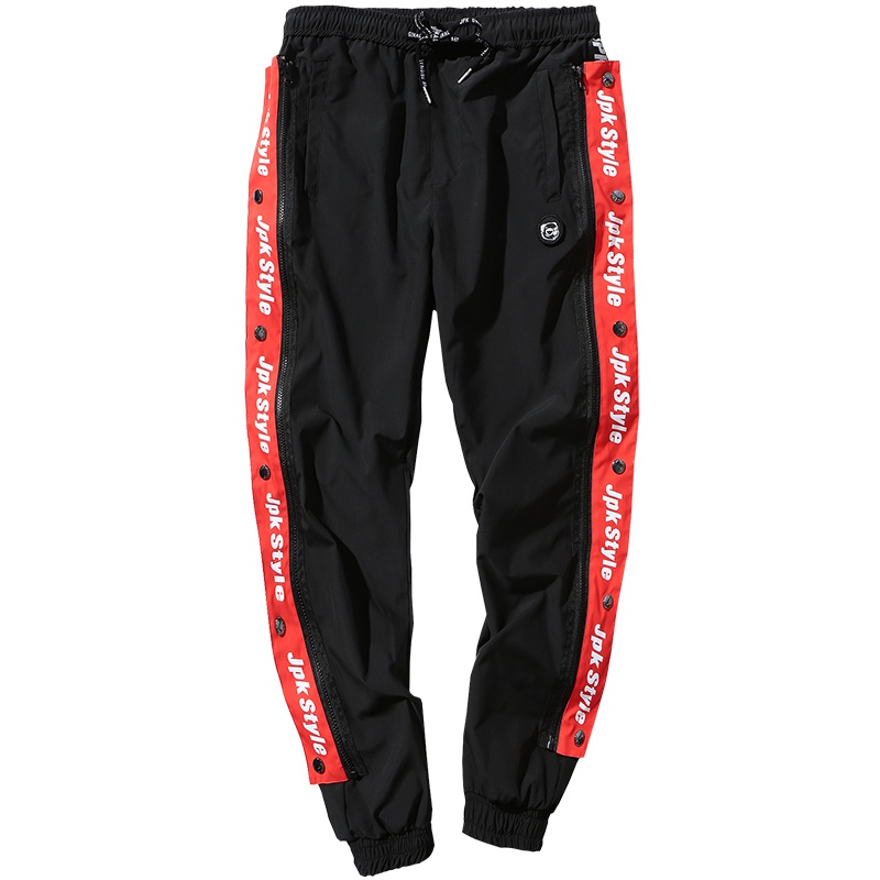 JPK原创潮牌男士可拆卸装饰国潮收口运动束脚休闲裤长裤大码裤子