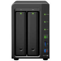 群晖(Synology)DS718+2盘位四核心NAS网络存储服务器磁盘阵列4TB企业级SATA硬盘千兆端口不规则体