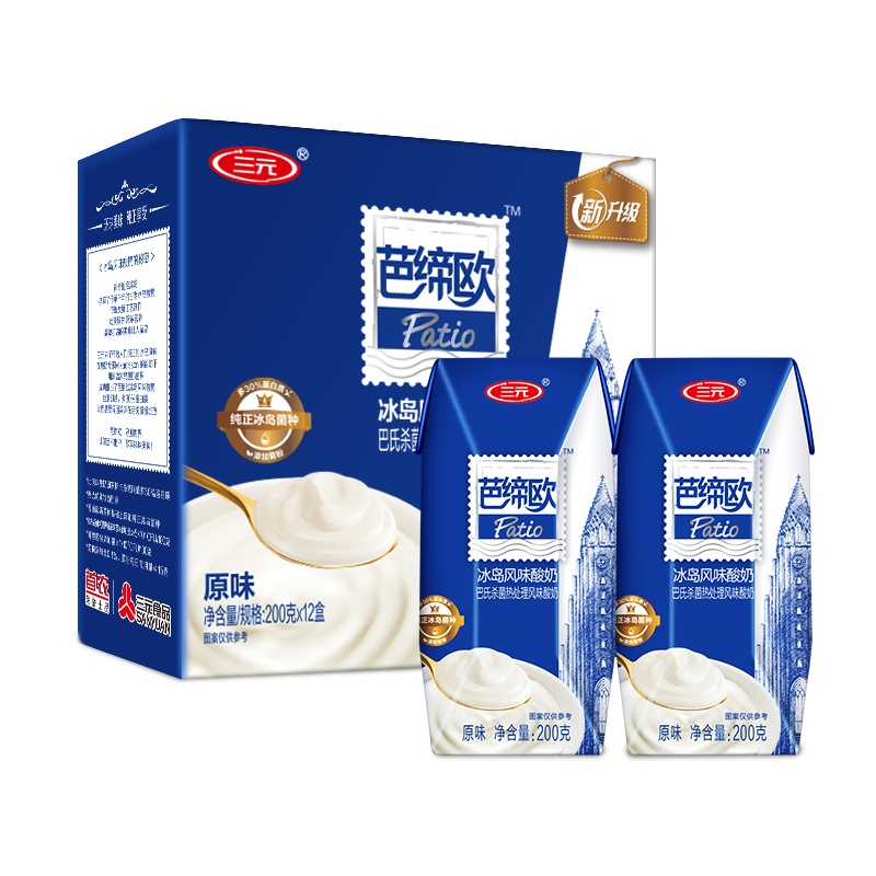 三元 冰岛式酸奶 200g*12盒
