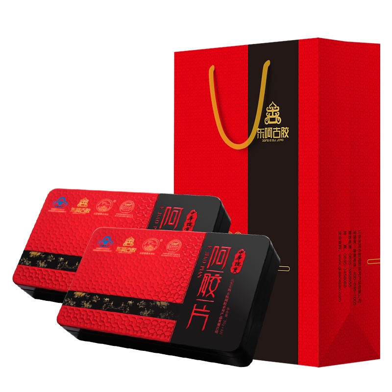 东阿古胶 阿辉系列典藏阿胶片480g(240g/盒*2盒) 礼盒装
