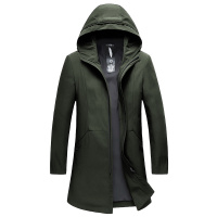 袋鼠(DAISHU) 2019春夏新品男士夹克抽绳连帽修身外套 DS18102