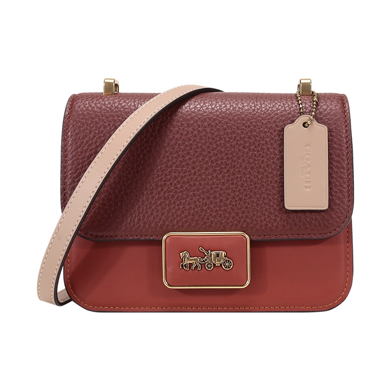 蔻驰 COACH 女士 专柜款ALIE系列皮革单肩斜挎包18号小号C0715