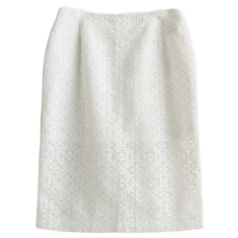 【福利款】拉夏贝尔UlifeStyle夏季新款半身裙女通勤时尚纯色绣花包臀裙短裙