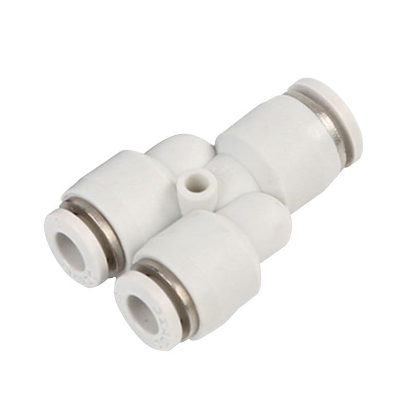 冰禹 SNll-23 Y型塑料三通快速接头 三头接管气动快插 气管快速接头 白色精品接头 PY-16 2个