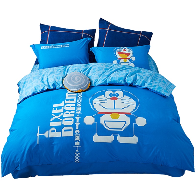 LOVO 乐蜗家纺 “哆啦A梦”正版授权IP 全棉床品四件套