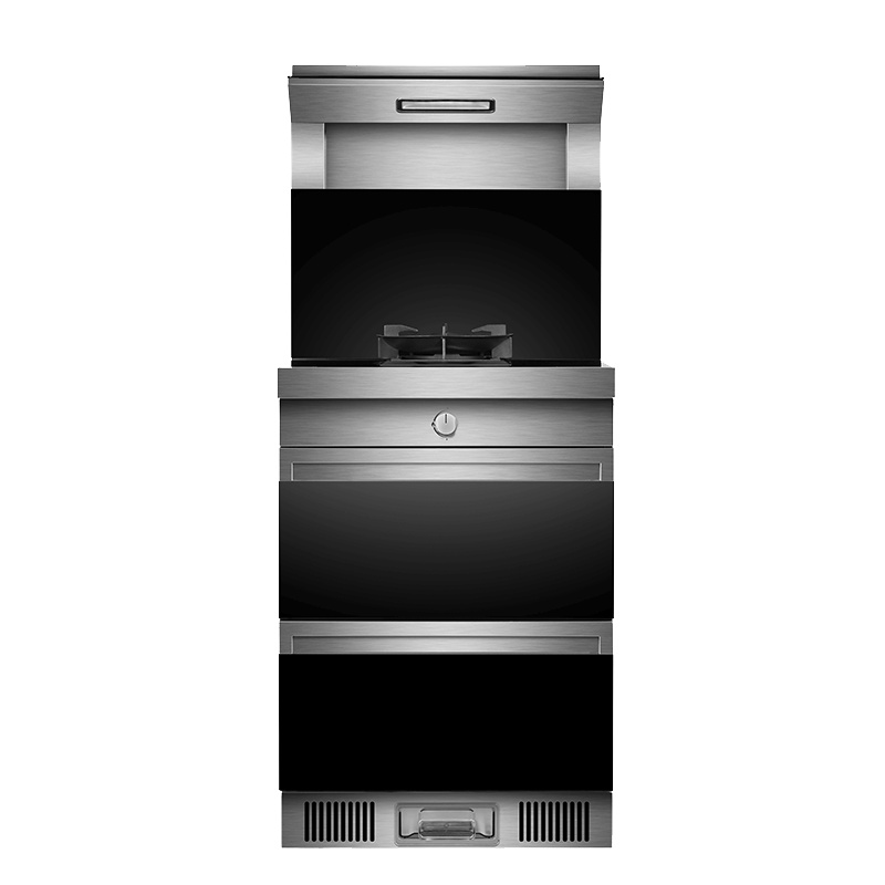 樱花(SAKURA)烟灶消集成灶14立方吸力 侧吸式烟机燃气4.2火力单灶家用集成一体机C001C6天然气