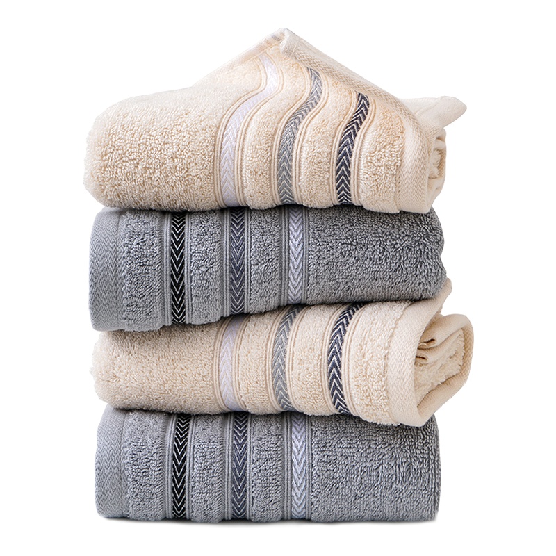 金号纯棉毛巾 加厚版 缎档北欧风男女情侣家用洗脸巾柔软吸水70*34CM