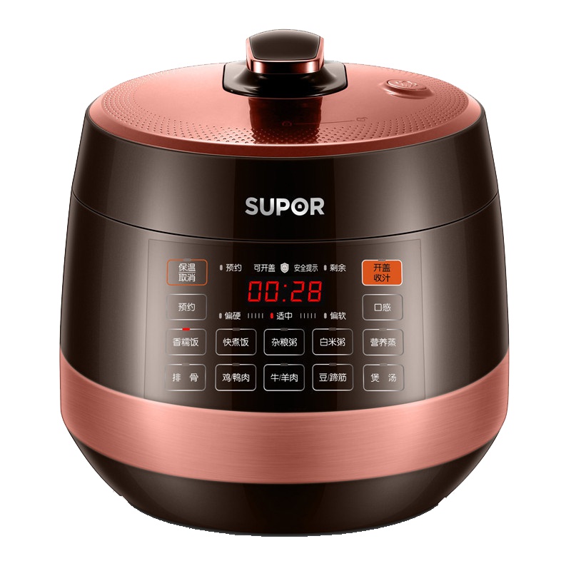 苏泊尔(SUPOR)电压力锅SY-50YC8201Q 5L/升大容量双胆智能电高压锅压力饭煲多用途不粘锅陶晶内胆3-6人