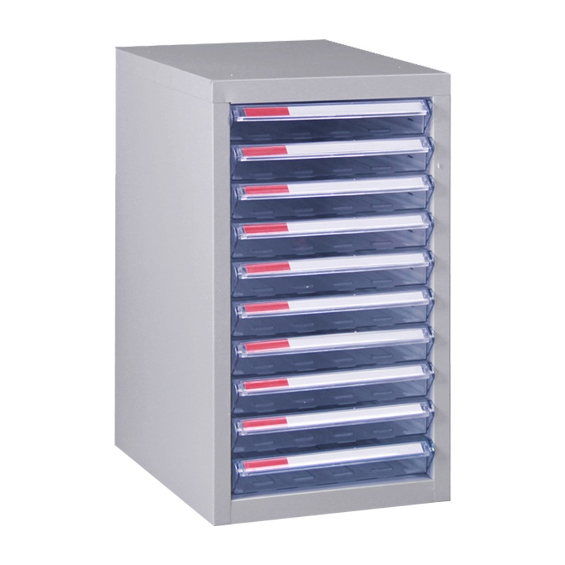 震海 办公柜a4纸文件柜效率柜10小抽屉式文件整理柜a4抽屉式档案柜资料柜票据单据柜文档柜