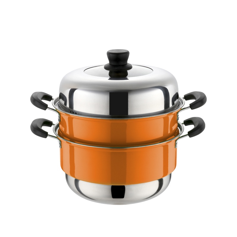 万德霍(WODHO) 生如夏歌炫彩三层蒸锅