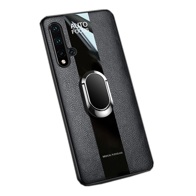 【送钢化膜】高铭宣华为nova5手机壳nove5ipro保时捷na Nova5/pro通用【宝蓝】*带磁吸指环+送钢化膜