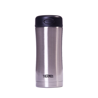 膳魔師(THERMOS) JCG-400-SBK不锈钢色 保温杯 400ML 304不锈钢 水杯茶杯办公保温杯保温杯男女