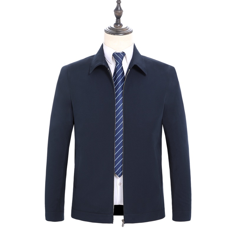 恒源祥男士夹克男士2020新款商务夹克衫秋冬男装外套衣服茄克男上衣