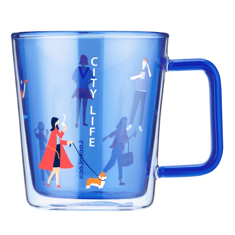 乐扣乐扣(LOCK&LOCK)城市生活玻璃杯LLG914系列 双层玻璃杯 多种款式