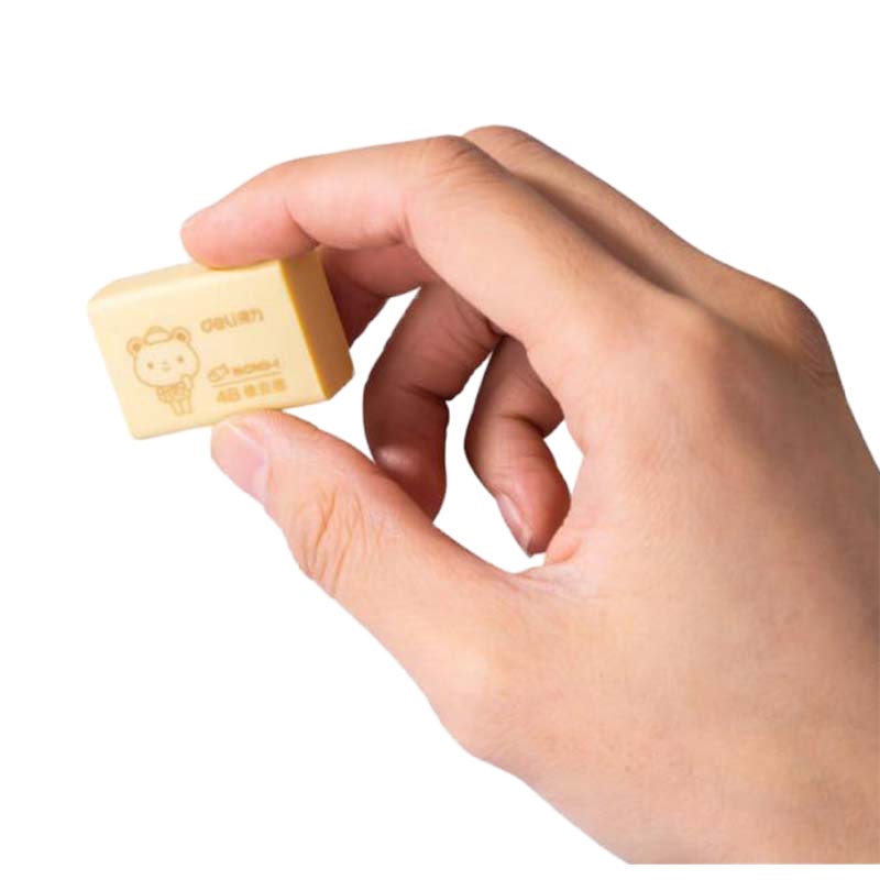 得力(deli)30块小号4B学生考试绘图橡皮擦 橡皮 黄色 71100