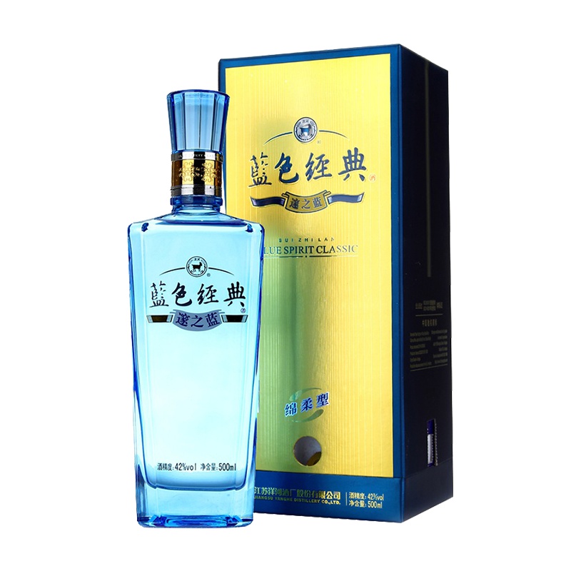 洋河蓝色经典 邃之蓝42度 500ML单瓶 浓香型白酒