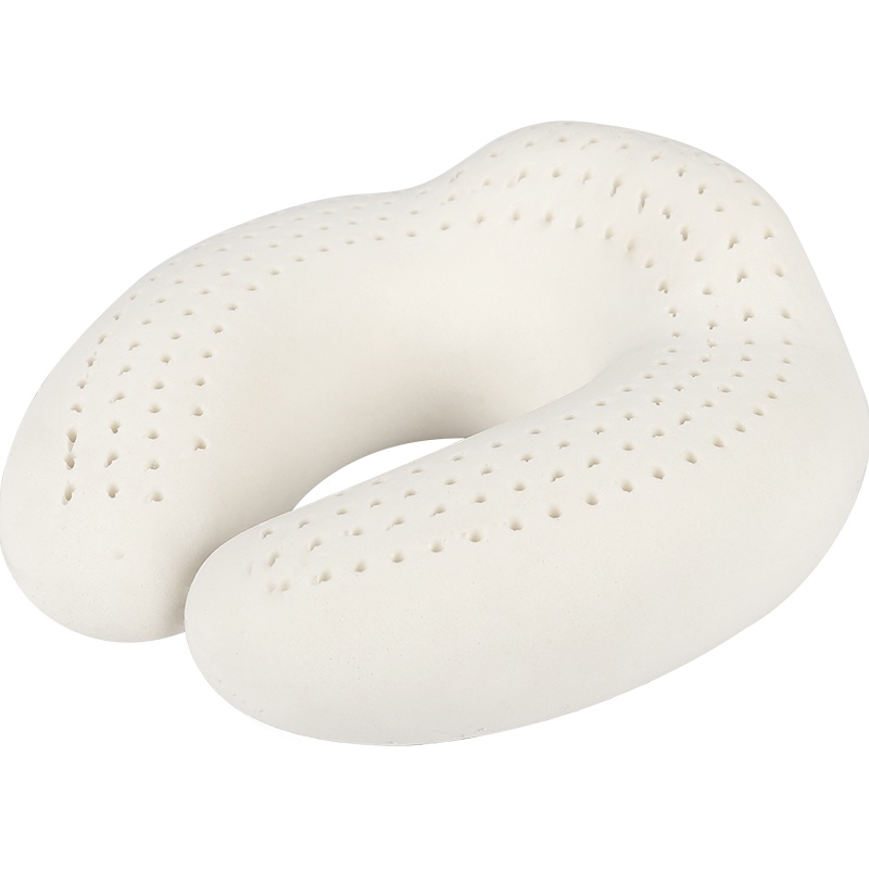 福满园U型枕头乳胶枕护颈枕午睡枕 U形汽车旅行枕泰国颈椎乳胶枕