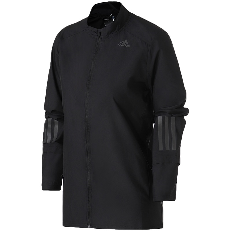 adidas女装外套夹克秋冬跑步透气休闲运动服CY5719 L CY5718红色