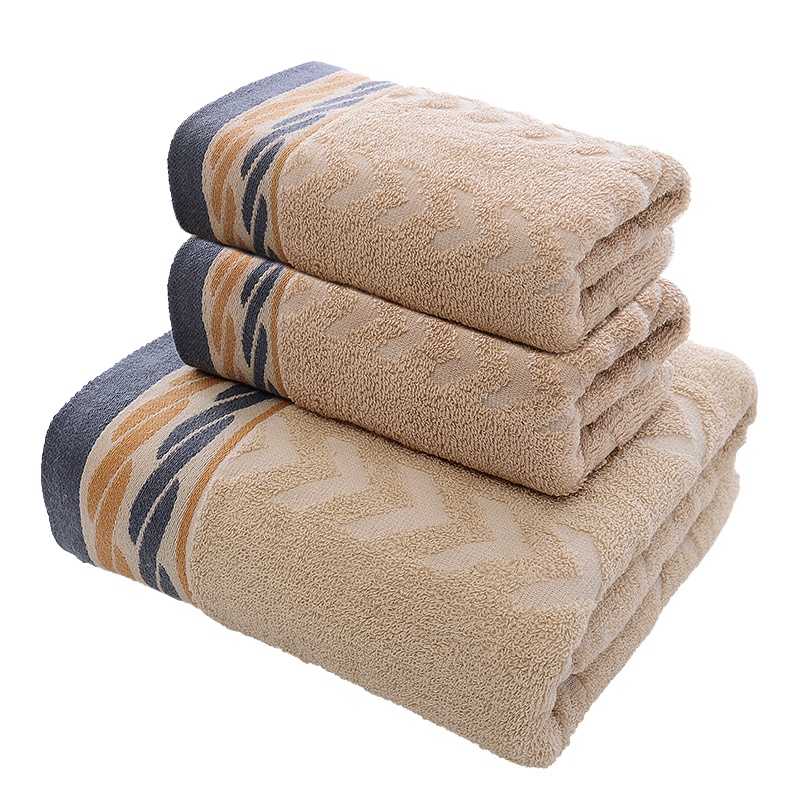 麻花毛巾浴巾3件套 DX0049 礼盒装家居毛巾(套）