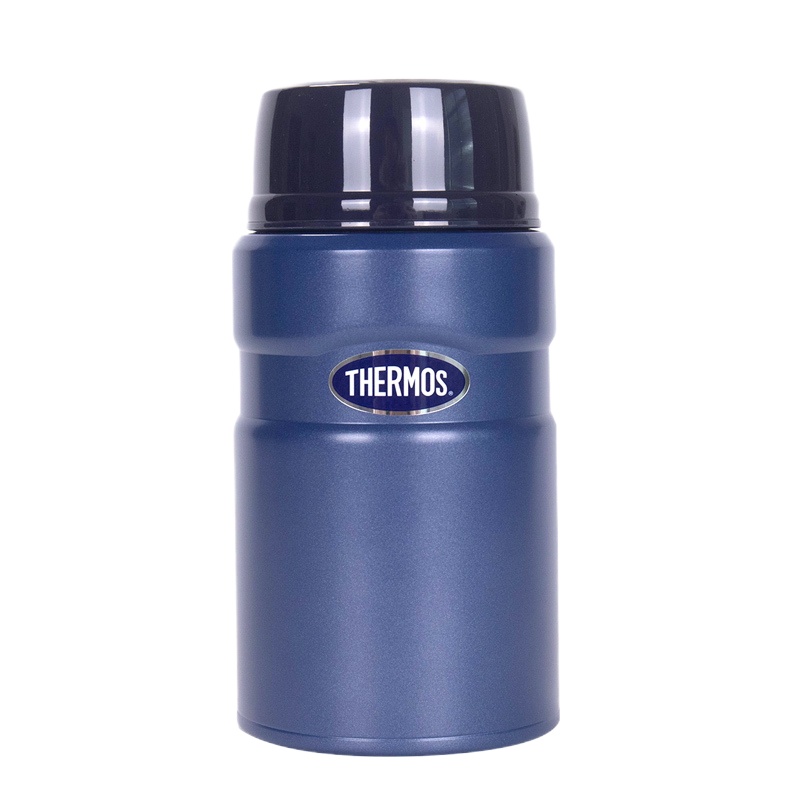 膳魔师(Thermos)高真空不锈钢焖烧罐焖粥便携保温饭盒附勺时尚经典食物罐TCLE-720S 720ML家用/办公通用