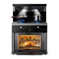 老板名气(MQ) 集成灶蒸烤一体灶家用侧吸下排抽油烟机燃气灶60L大容量蒸箱烤箱一体机套餐自营 FT10X天然气