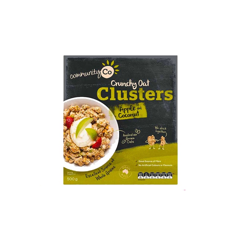 Community Co 康妙可即食桂皮苹果麦片500克 澳洲进口 麦片 苹果味 即食麦片