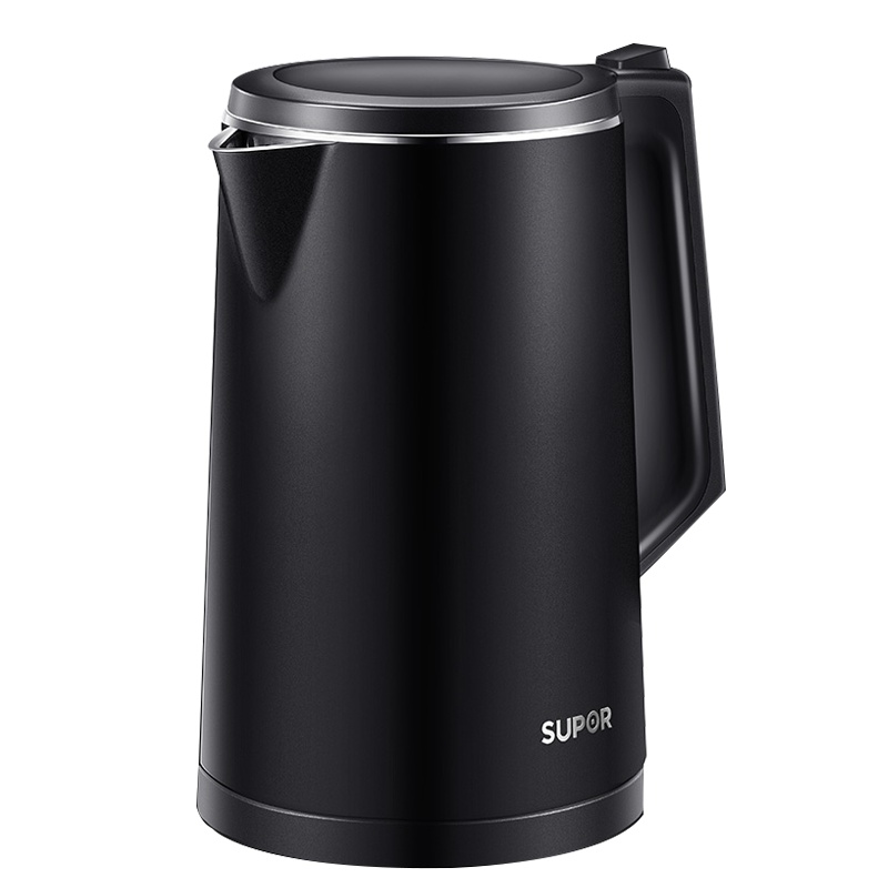苏泊尔(SUPOR)电水壶1.5L大容量 家用无缝内胆 保温烫 一键开盖 自动断电不锈钢内胆烧水壶SW-15J319