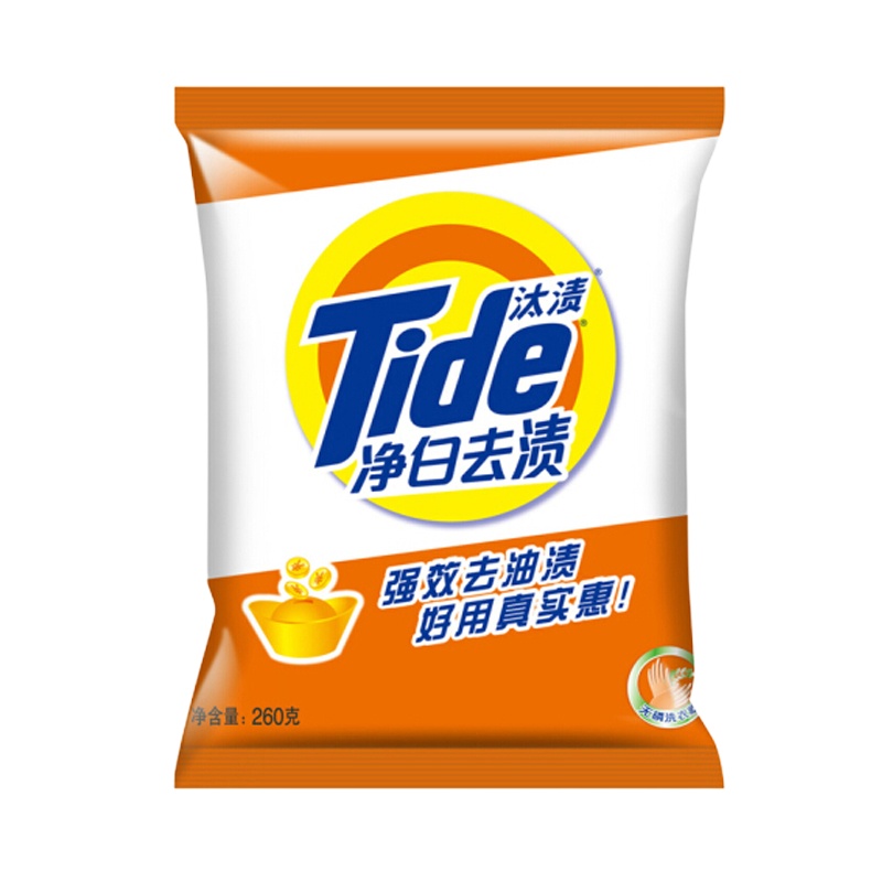 净白去渍洗衣粉柠檬清新型260g 去污去渍留香深层去渍不伤手护色