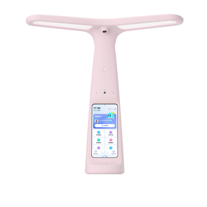大力神灯智能学习灯Y6-樱花粉 国AA级减蓝光护眼台灯 家教机小学生学习辅导英语点读家教机学生平板电脑 大力神灯学习灯