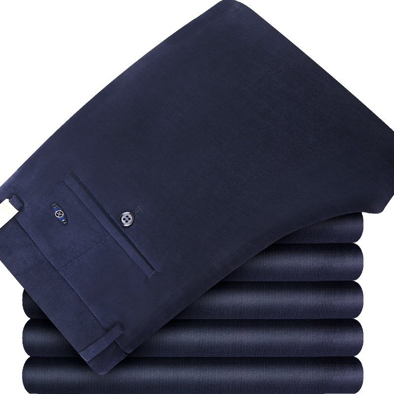 HODO红豆男装 春秋冬 灯芯绒中青年商务休闲微弹修身柔软舒适灯芯绒男士长裤