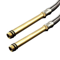 60cm单水龙头不锈钢进水软管 不锈钢尖头软管 进水管配件 2根装