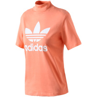 【自营】adidas阿迪达斯三叶草运动服女装大LOGO款休闲运动短袖T恤CY7517 30 CY7517橘色