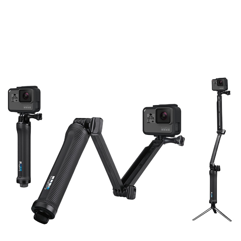 GOPRO AFAEM-001 三向摄像机手柄相机支架 运动摄像机配件 hero7/8/9 原装三向自拍杆