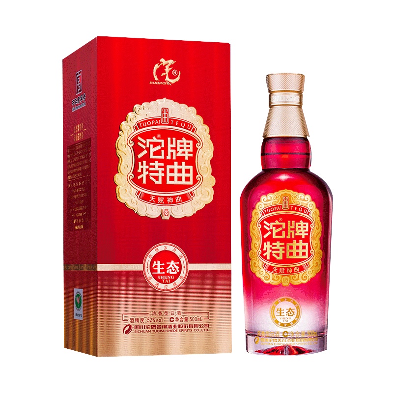 沱牌(TUOPAI)生态沱牌特曲 52度500ml 盒装浓香型白酒