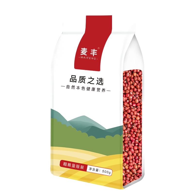 麦丰 红豆500g/袋装 五谷杂粮 赤豆红小豆粗粮 国产食品 真空包装袋大米粥米伴侣