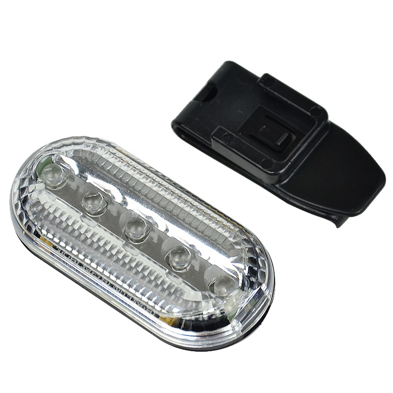 多功能LED红蓝爆闪肩灯肩夹式防水闪光夜间执勤警示户外骑行巡逻用爆闪灯信号灯(10个起发货)单价不含电池