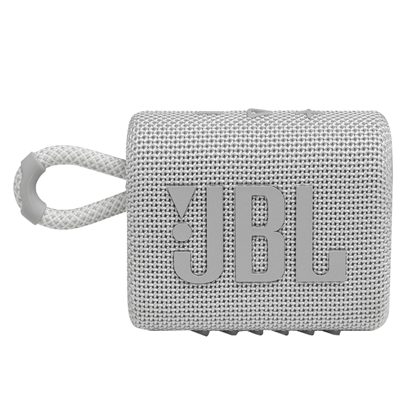 JBL GO3 音乐金砖三代 便携式蓝牙音箱 低音炮 户外音箱 迷你小音响 快速充电长续航 防水防尘设计 白色