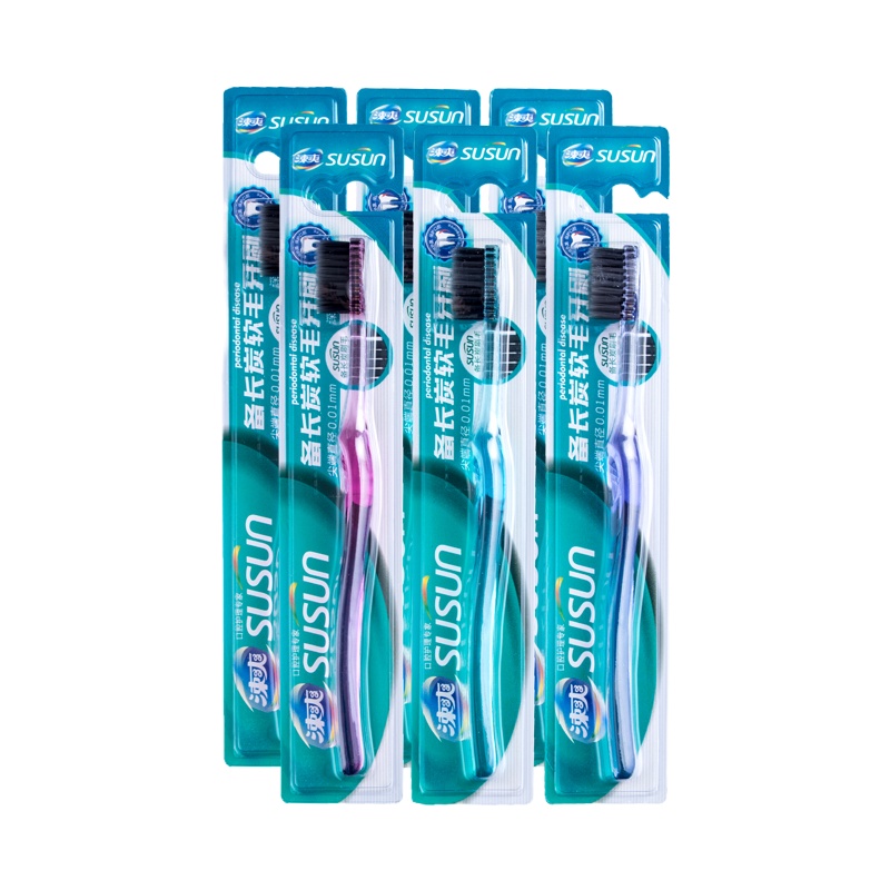 涑爽 备长炭软毛牙刷1支(单位:支)