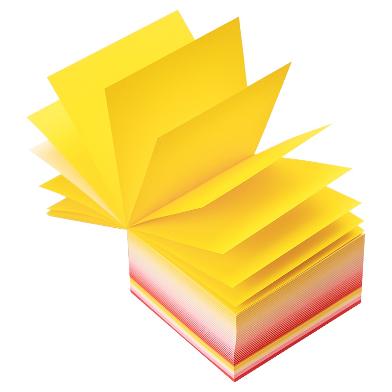 得力（deli）文具学生/办公400张彩色便签纸//留言备忘贴/记事贴 颜色随机 锦簇 21713