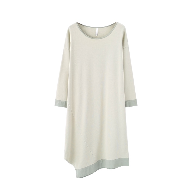 安之伴针织提花组织素色长袖女裙81932721544