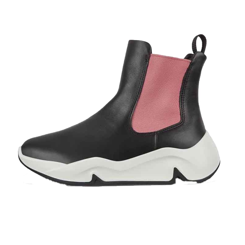 爱步(ECCO) 【倪妮同款】潮趣系列 新品拼接时尚切尔西靴厚底女靴 203163