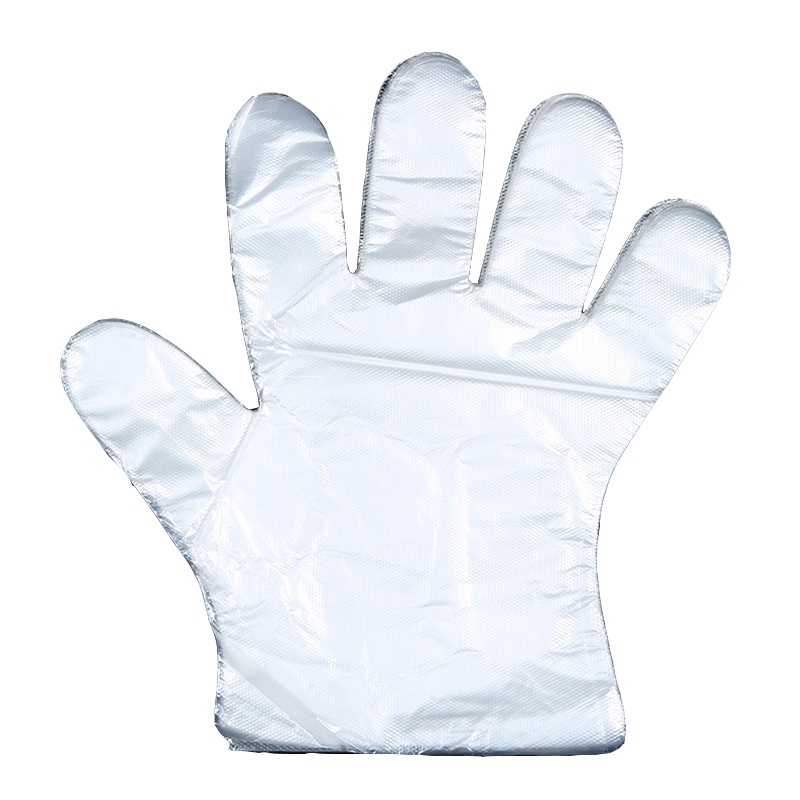 芳草地 FCD-F5956 加厚一次性手套(50只装)餐饮美发家务食品吃龙虾透明塑料PE薄膜手套 5包装