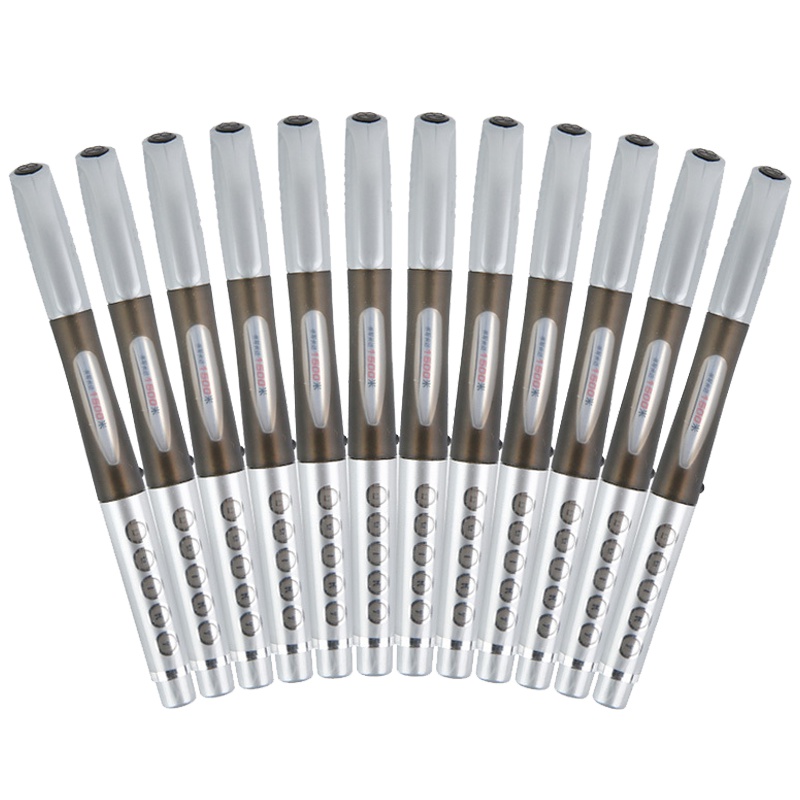 晨光(M&G)GP1530大白鲨中性笔 0.5mm 12支/盒 大容量商务办公签字笔 水性笔 书写笔 黑色水笔