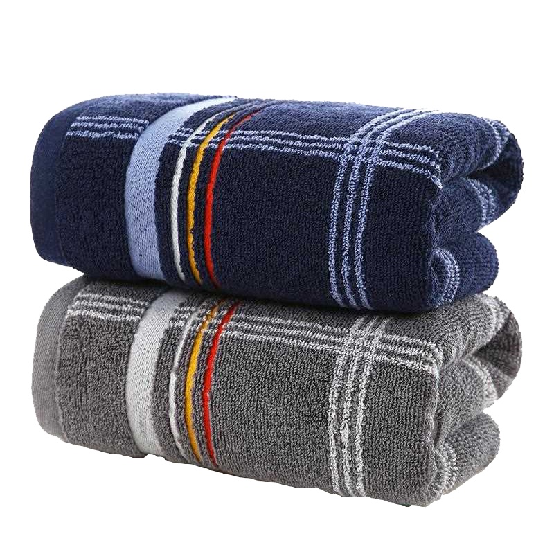 金号纯棉毛巾 加厚125克 柔软面巾 格子毛巾