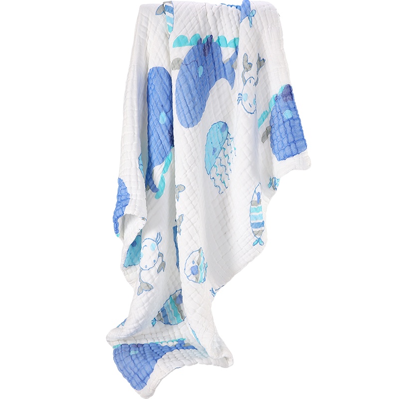 BACiUZZi帕琦婴儿浴巾纯棉洗澡巾新生宝宝全棉纱巾吸水柔软儿童毯