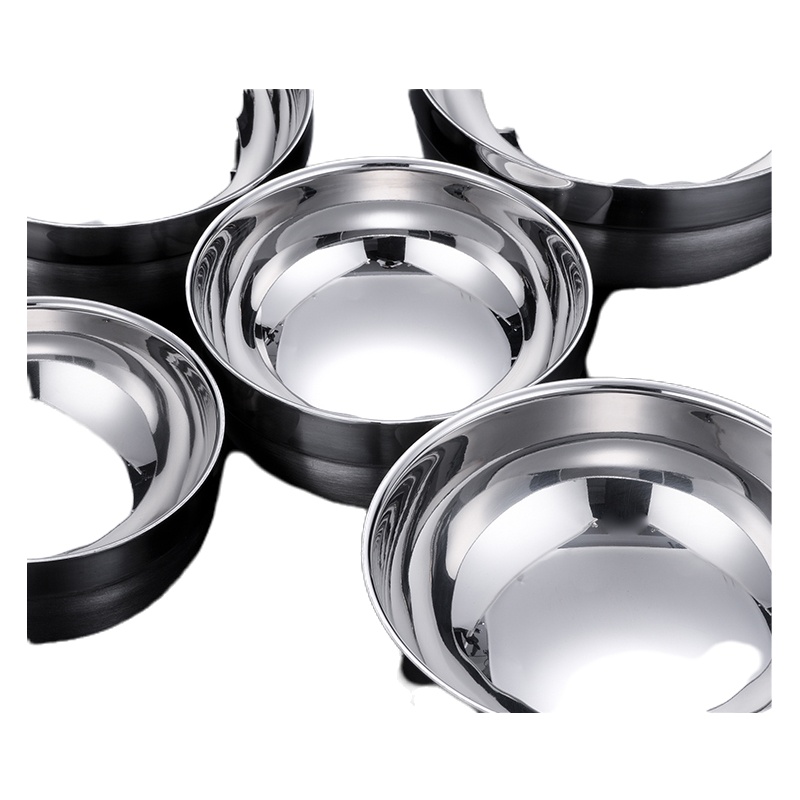 今创(jinchuang) 烹饪用具白金碗不锈钢隔热防烫防摔家用儿童成人食品级304不锈钢碗商用食堂备餐盛饭