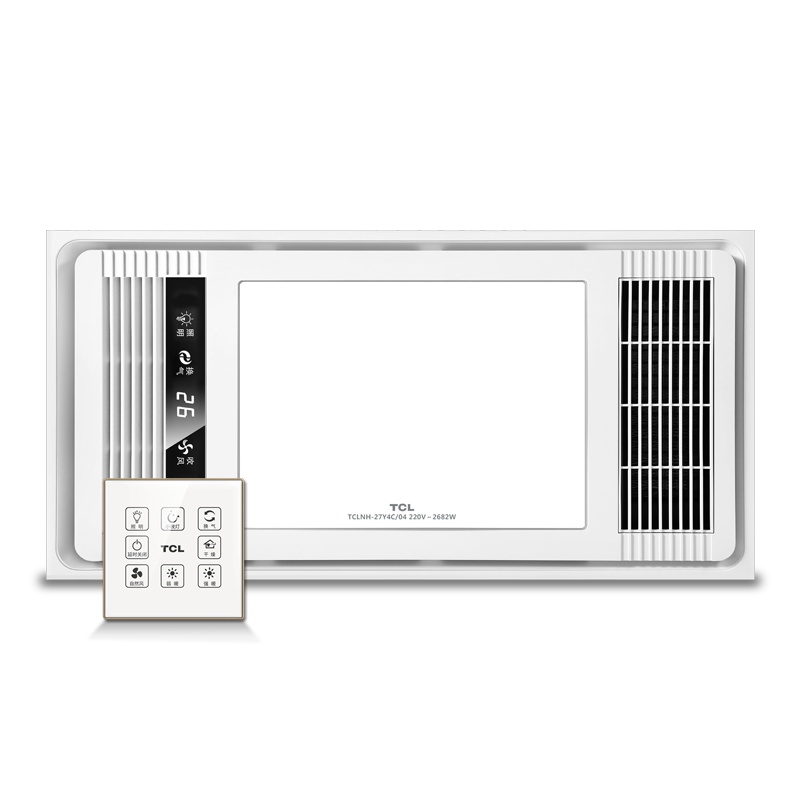 TCL集成吊顶嵌入式多功能浴霸27Y4C/04室内加热器风暖卫生间浴室双电机取暖器LED照明换气吹风干燥