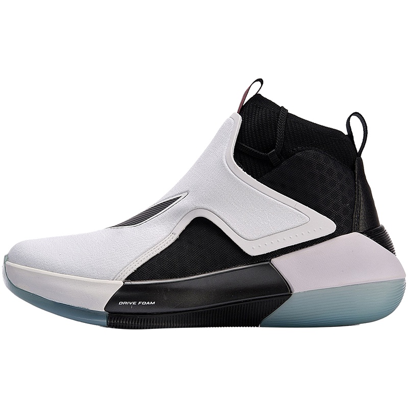 驭帅XII男子一体织减震高帮篮球专业比赛鞋ABAN025-1